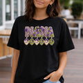 Nana Heart Pendant Tee — Floral Letters & Personalized Hearts Grandma Gift